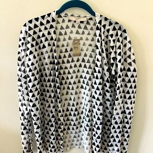 LOFT black and white cardigan